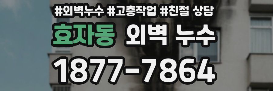 효자동 외벽 누수