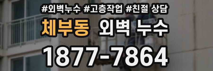 체부동 외벽 누수