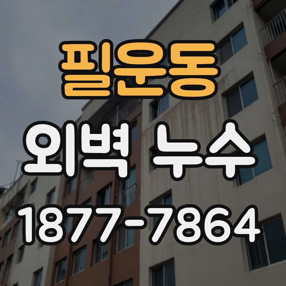필운동 외벽 누수