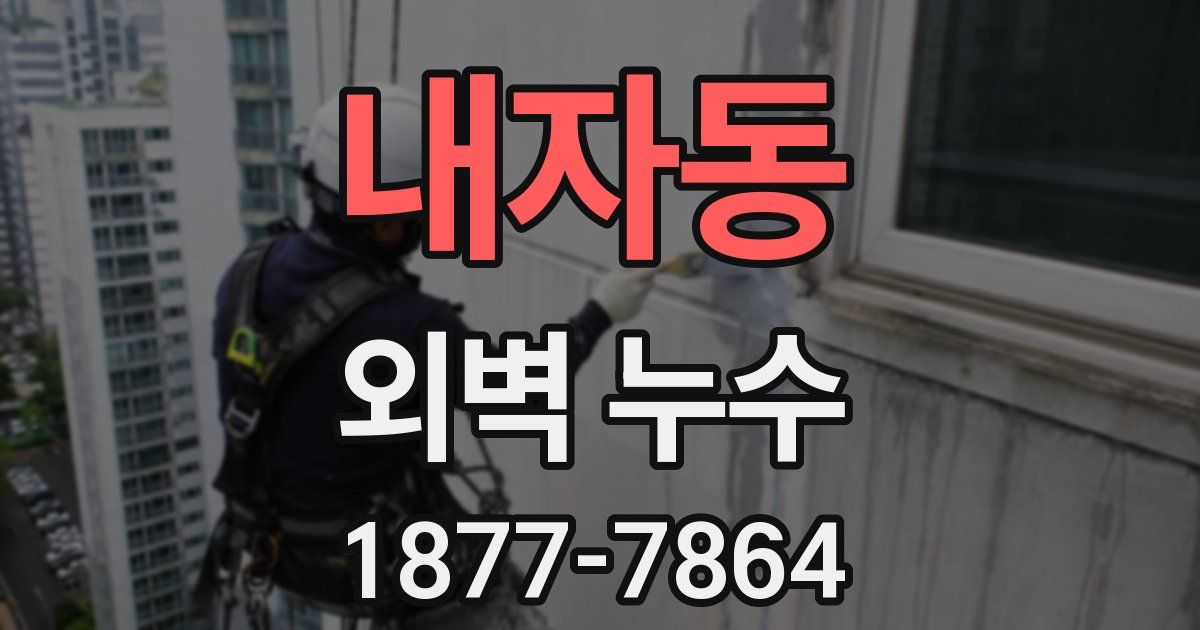 내자동 외벽 누수