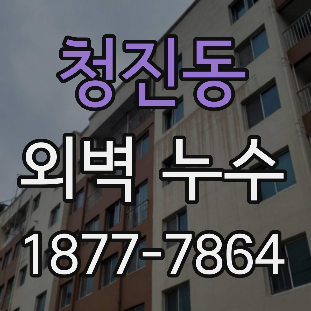 청진동 외벽 누수