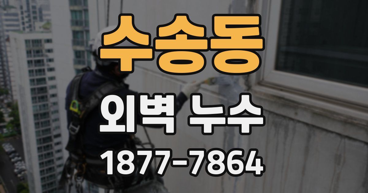 수송동 외벽 누수