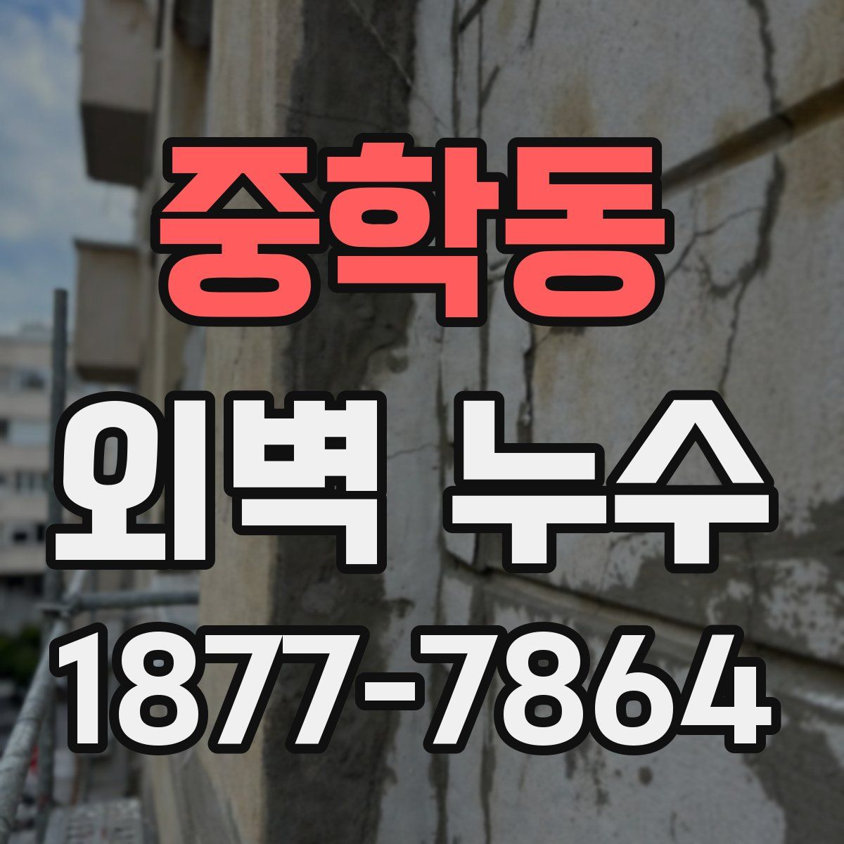 중학동 외벽 누수