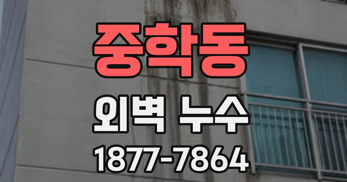 중학동 외벽 누수