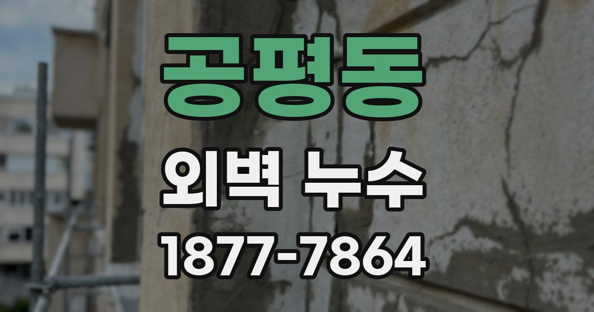 공평동 외벽 누수