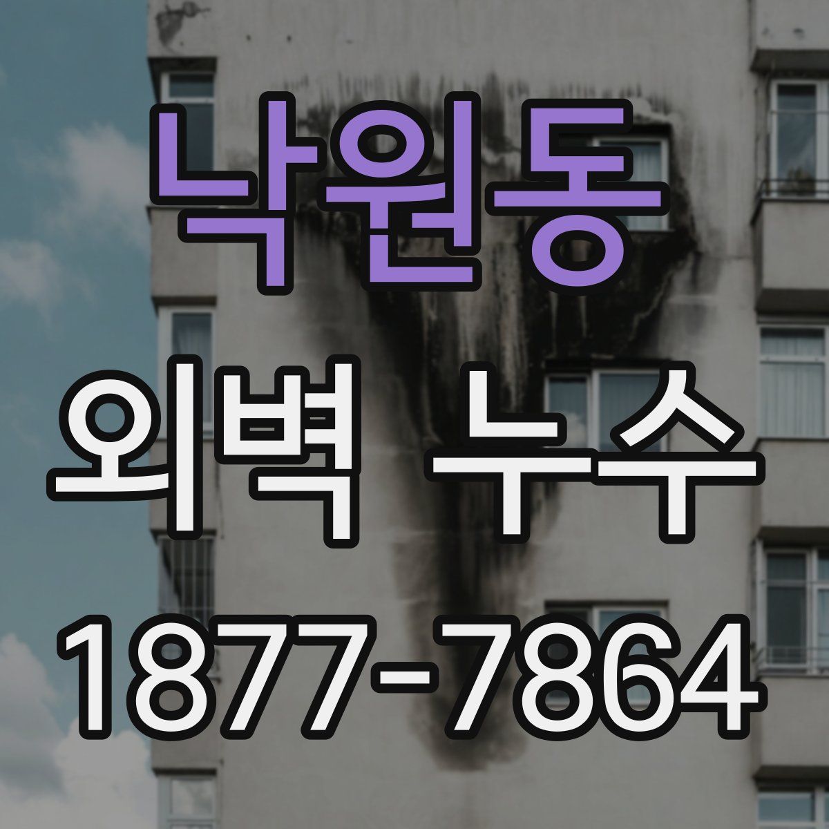 낙원동 외벽 누수