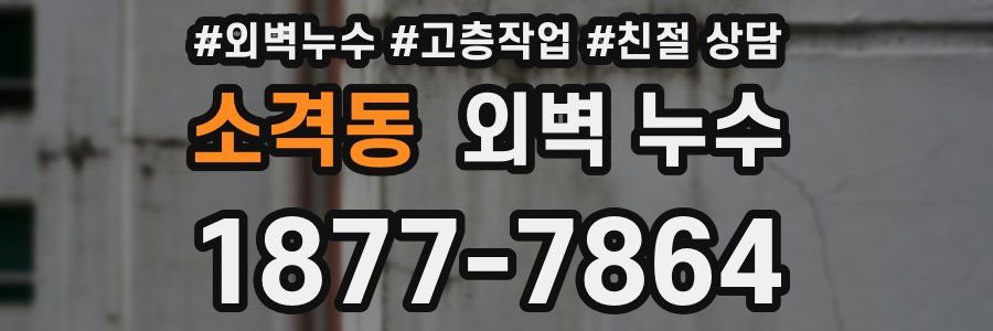 소격동 외벽 누수