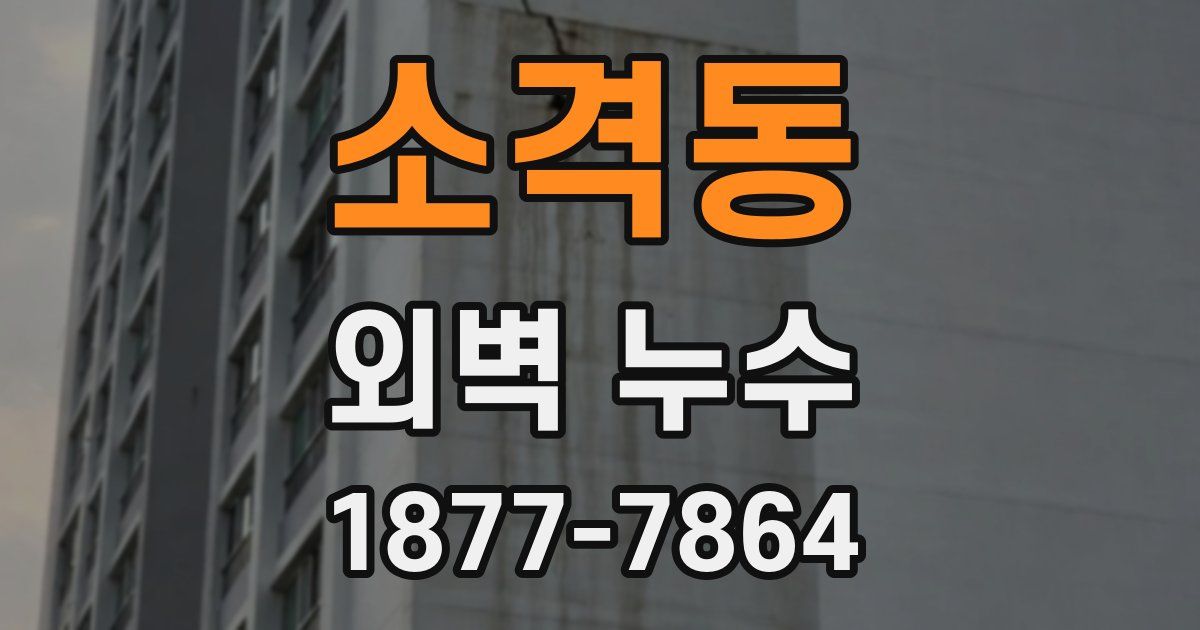 소격동 외벽 누수