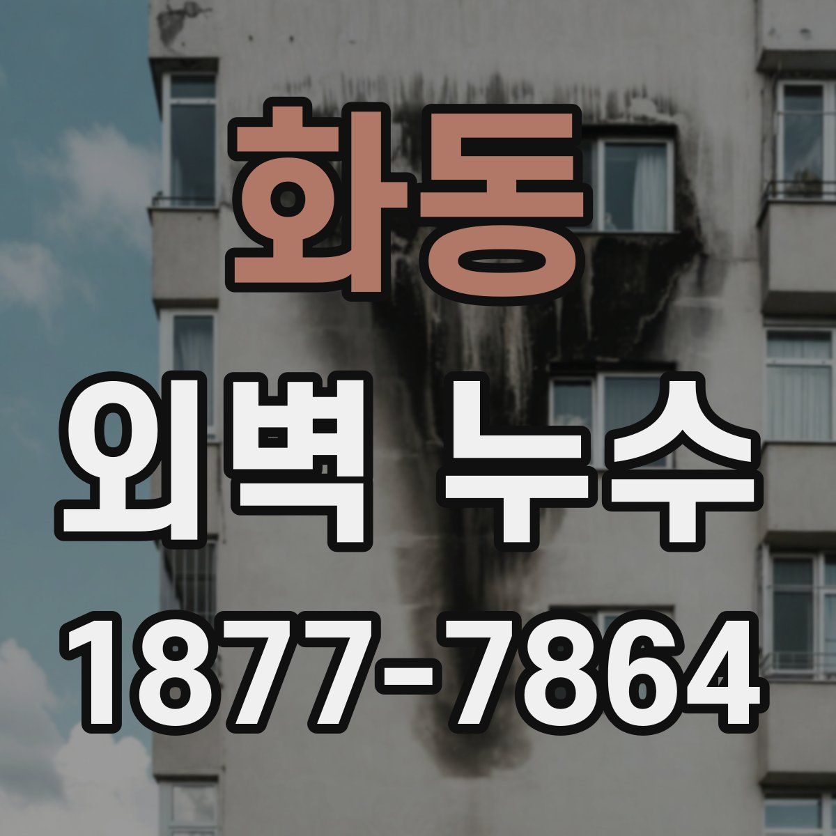 화동 외벽 누수