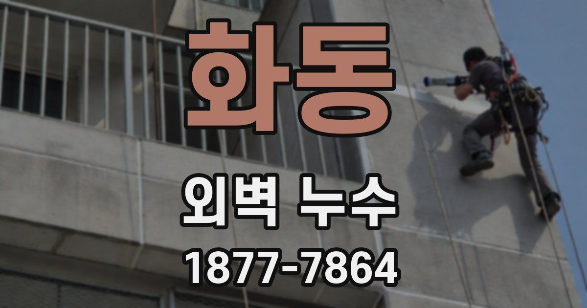 화동 외벽 누수