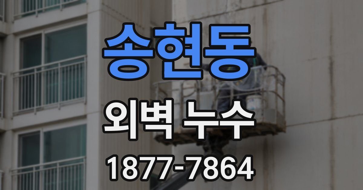 송현동 외벽 누수