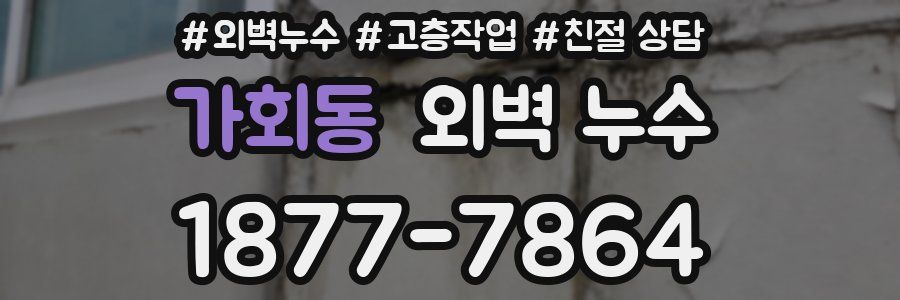 가회동 외벽 누수