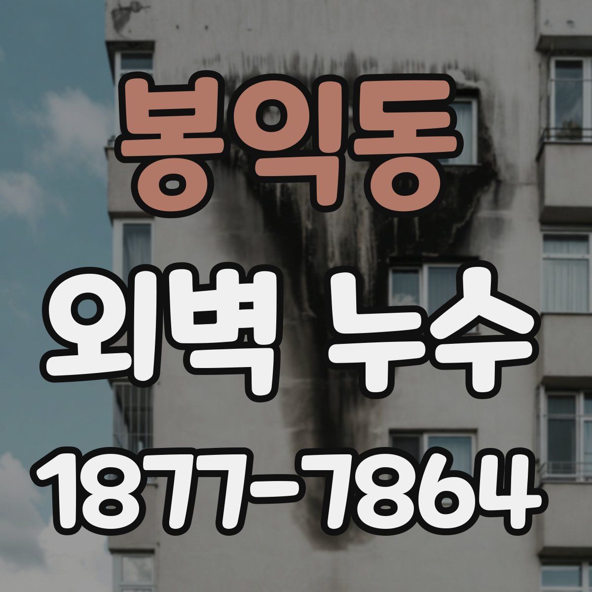 봉익동 외벽 누수