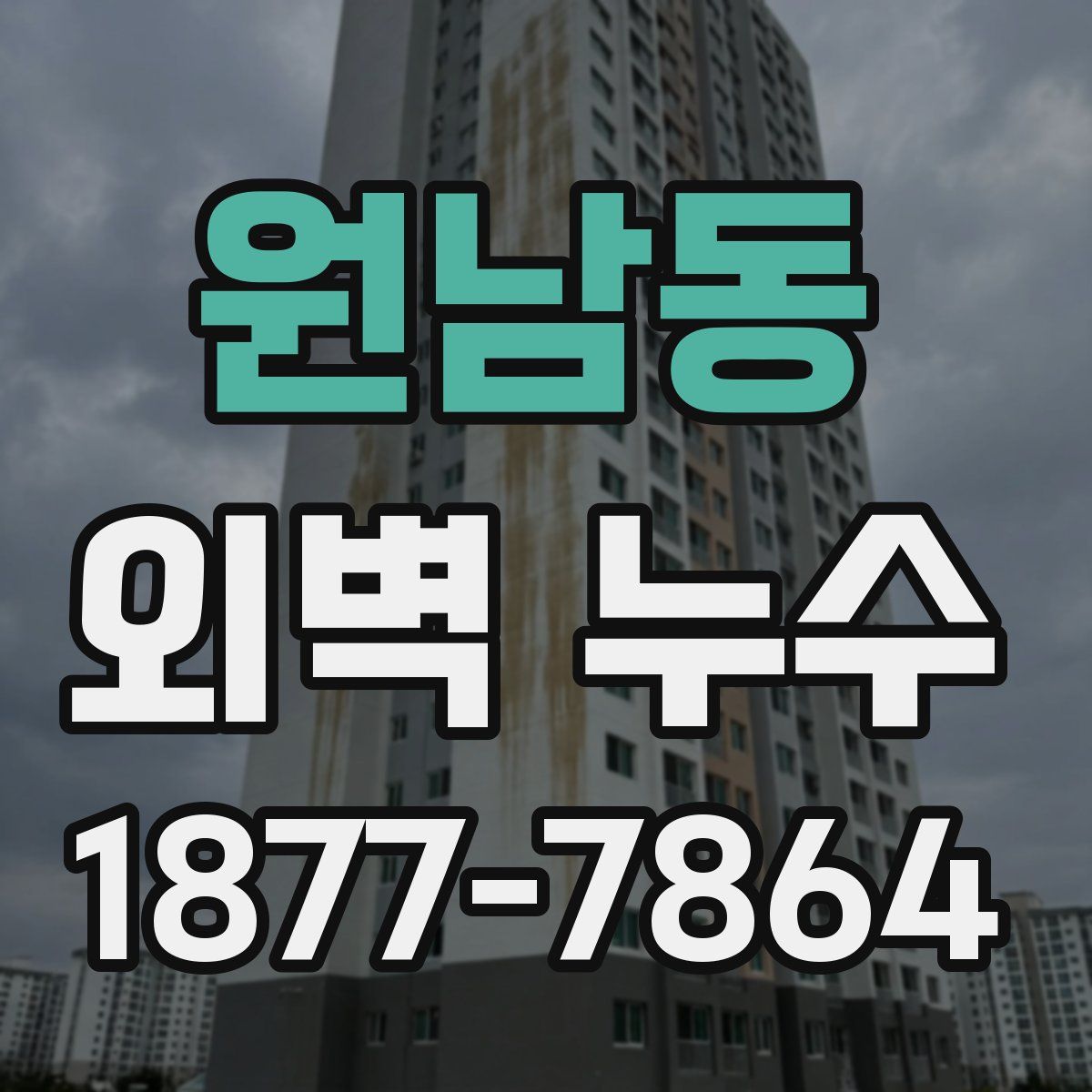 원남동 외벽 누수