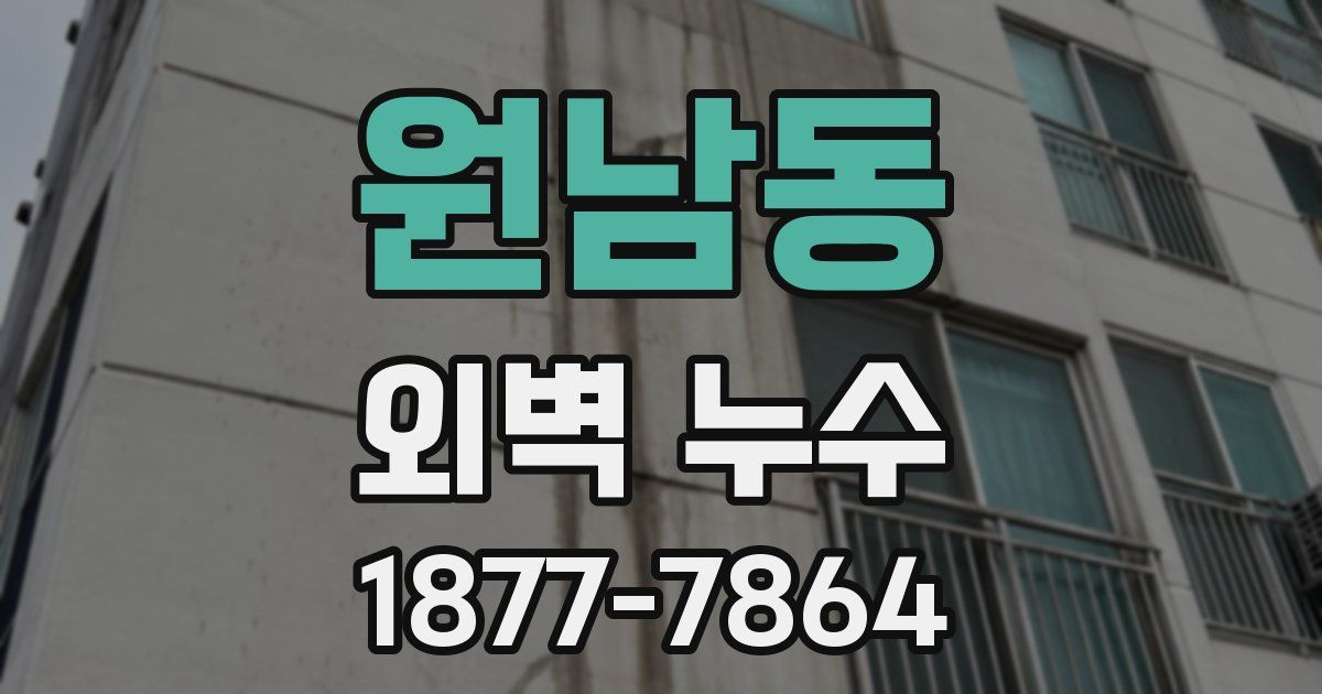 원남동 외벽 누수