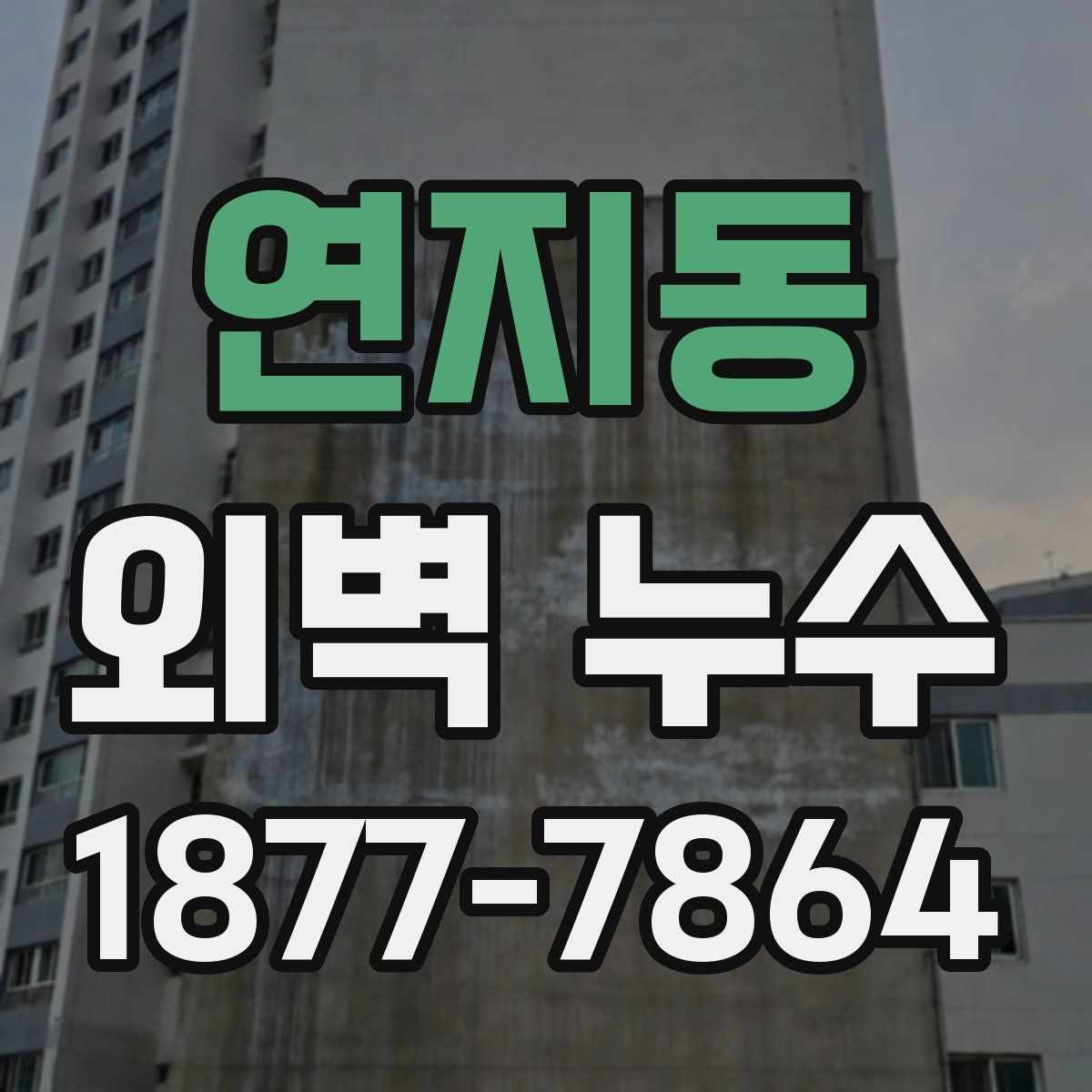 연지동 외벽 누수