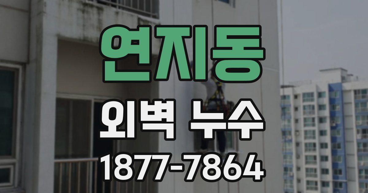 연지동 외벽 누수