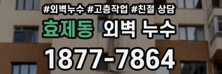 효제동 외벽 누수