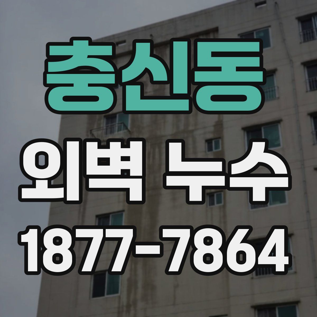 충신동 외벽 누수