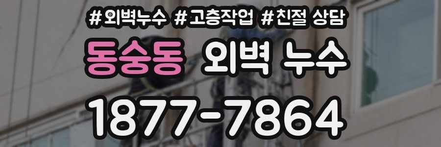 동숭동 외벽 누수