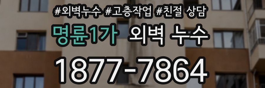 명륜1가 외벽 누수