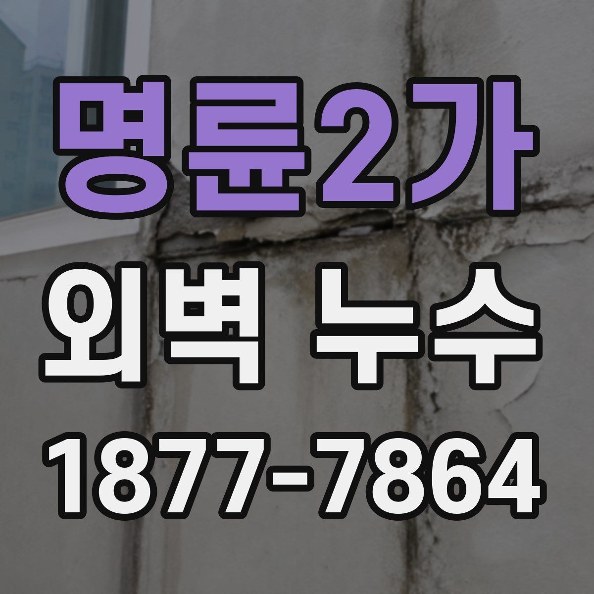 명륜2가 외벽 누수 발생 후 피해를 줄이는 대처법