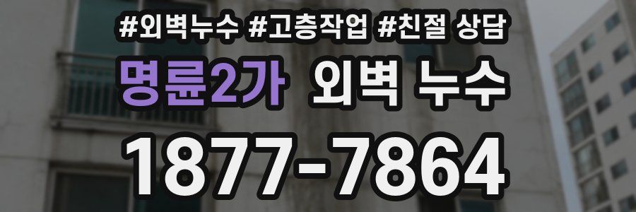 명륜2가 외벽 누수