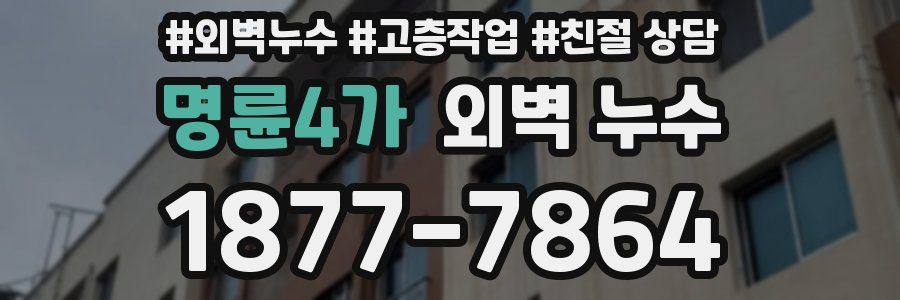 명륜4가 외벽 누수