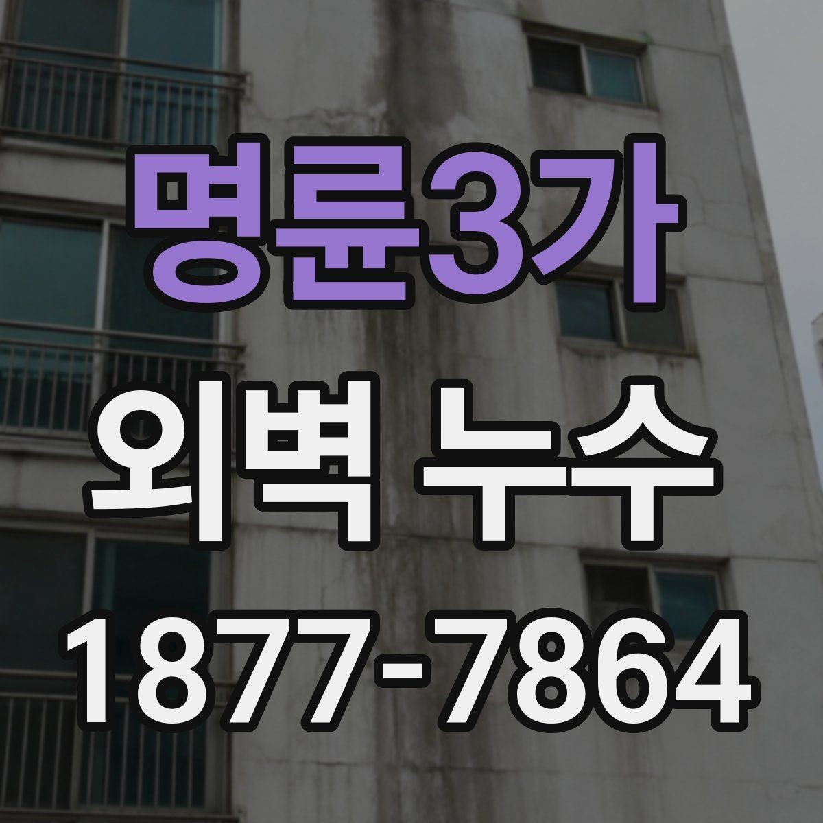 명륜3가 외벽 누수 수리 전 비용이 달라지는 이유