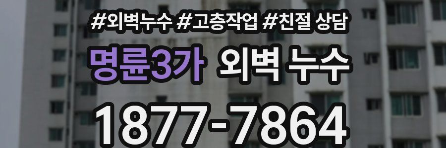 명륜3가 외벽 누수