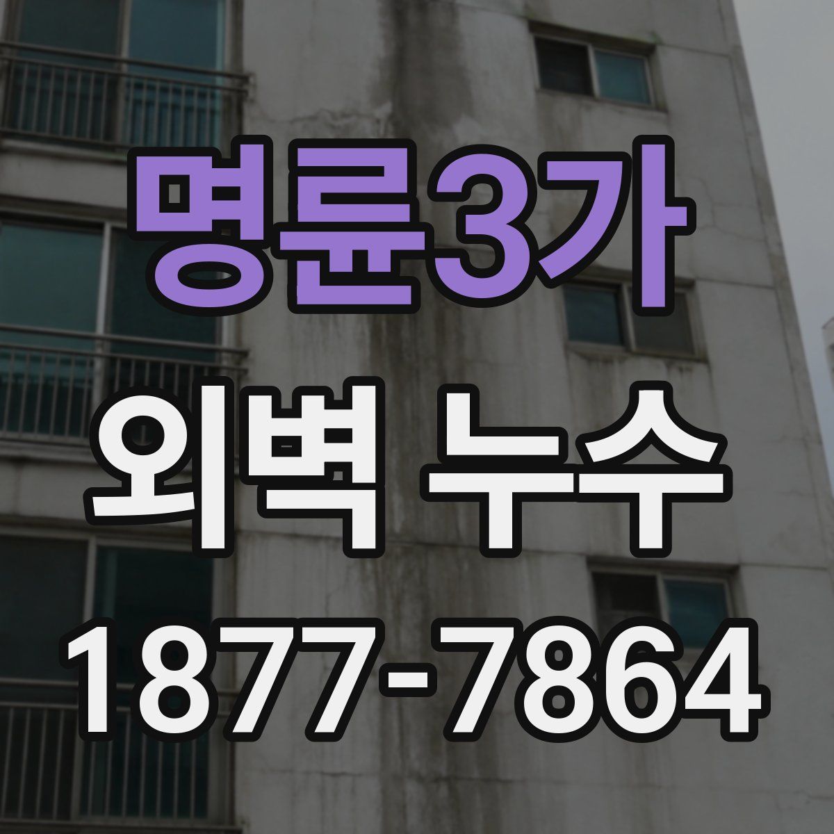 명륜3가 외벽 누수