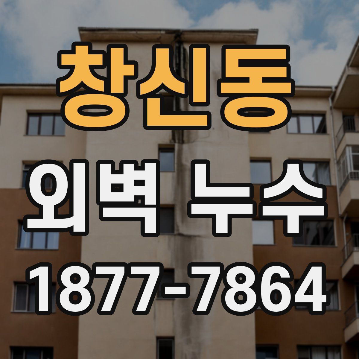 창신동 외벽 누수