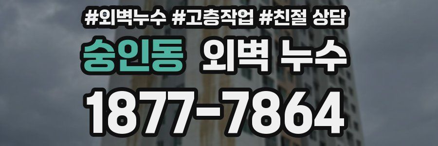 숭인동 외벽 누수