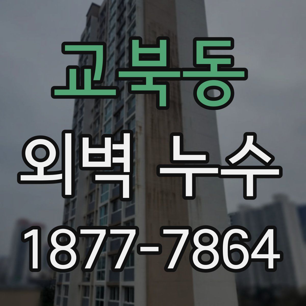교북동 외벽 누수