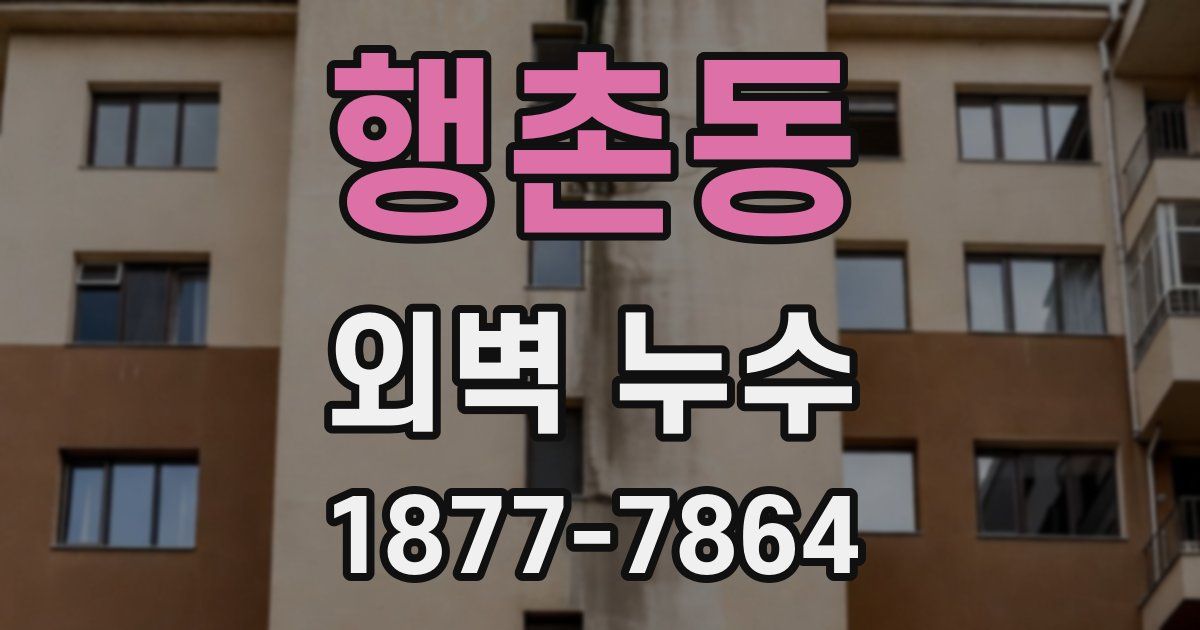 행촌동 외벽 누수