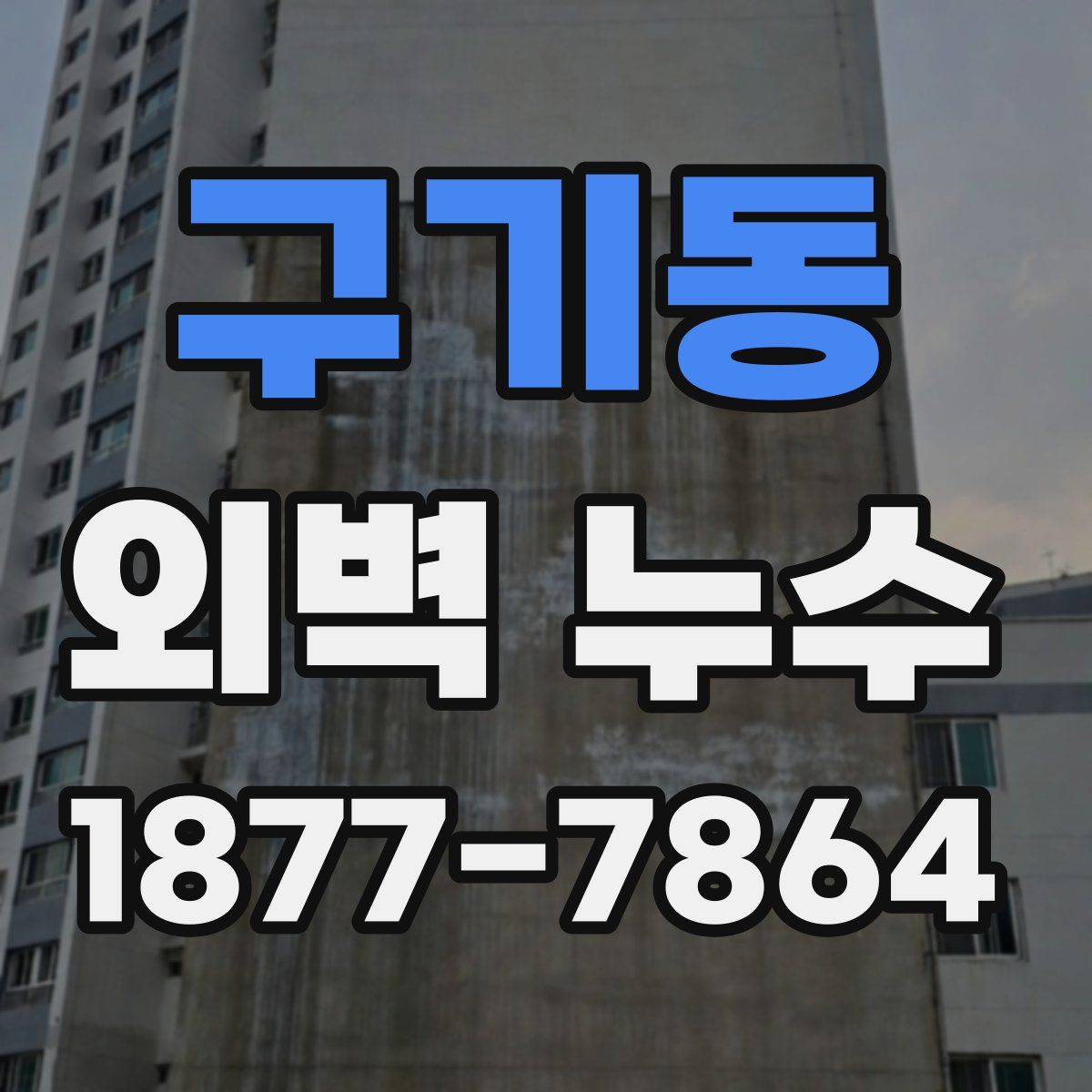 구기동 외벽 누수