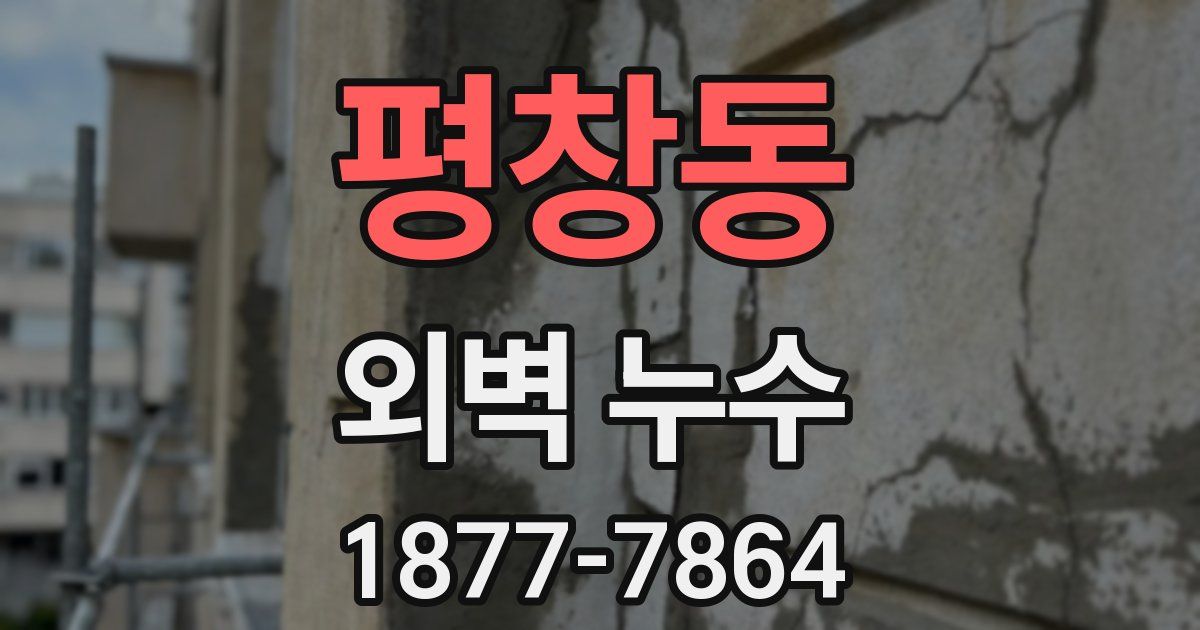 평창동 외벽 누수
