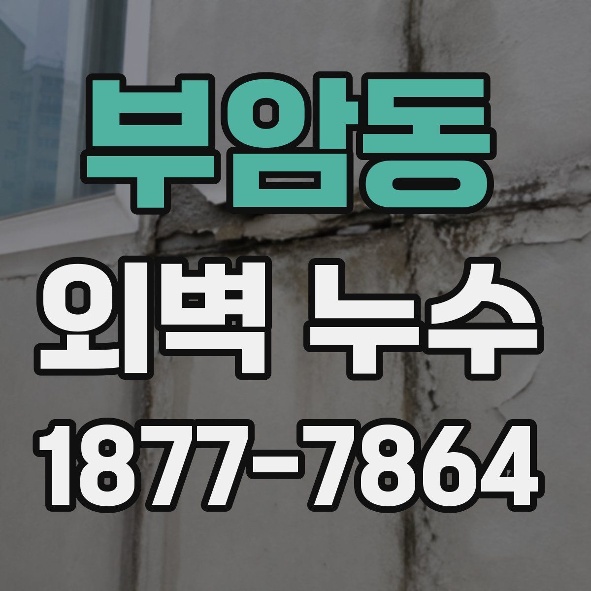 부암동 외벽 누수