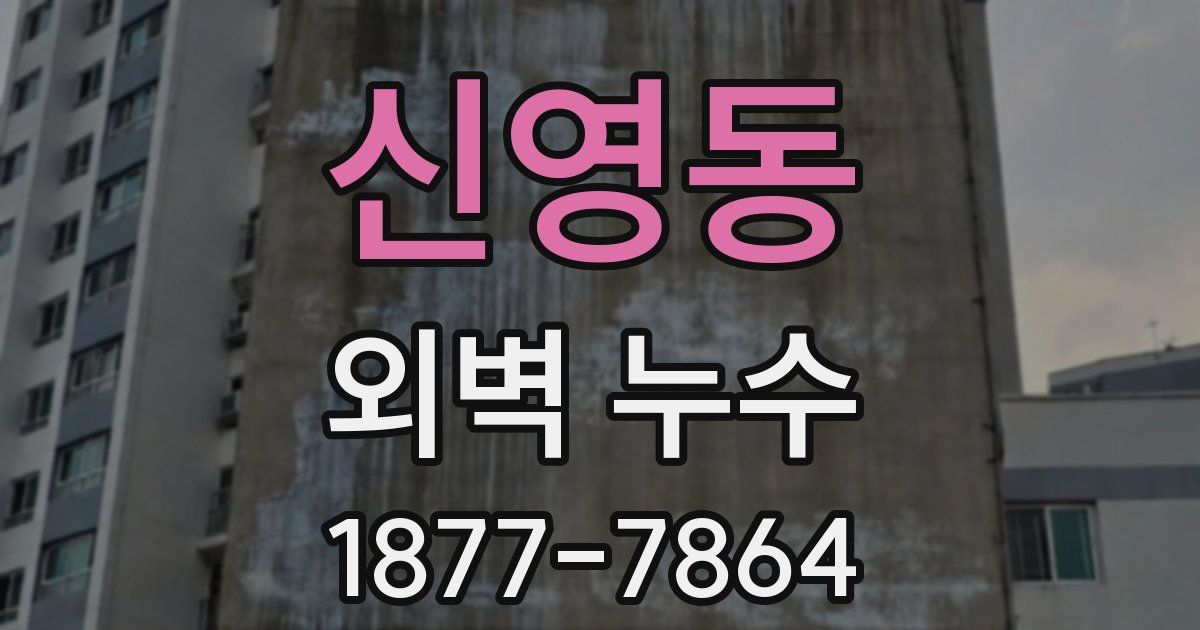 신영동 외벽 누수