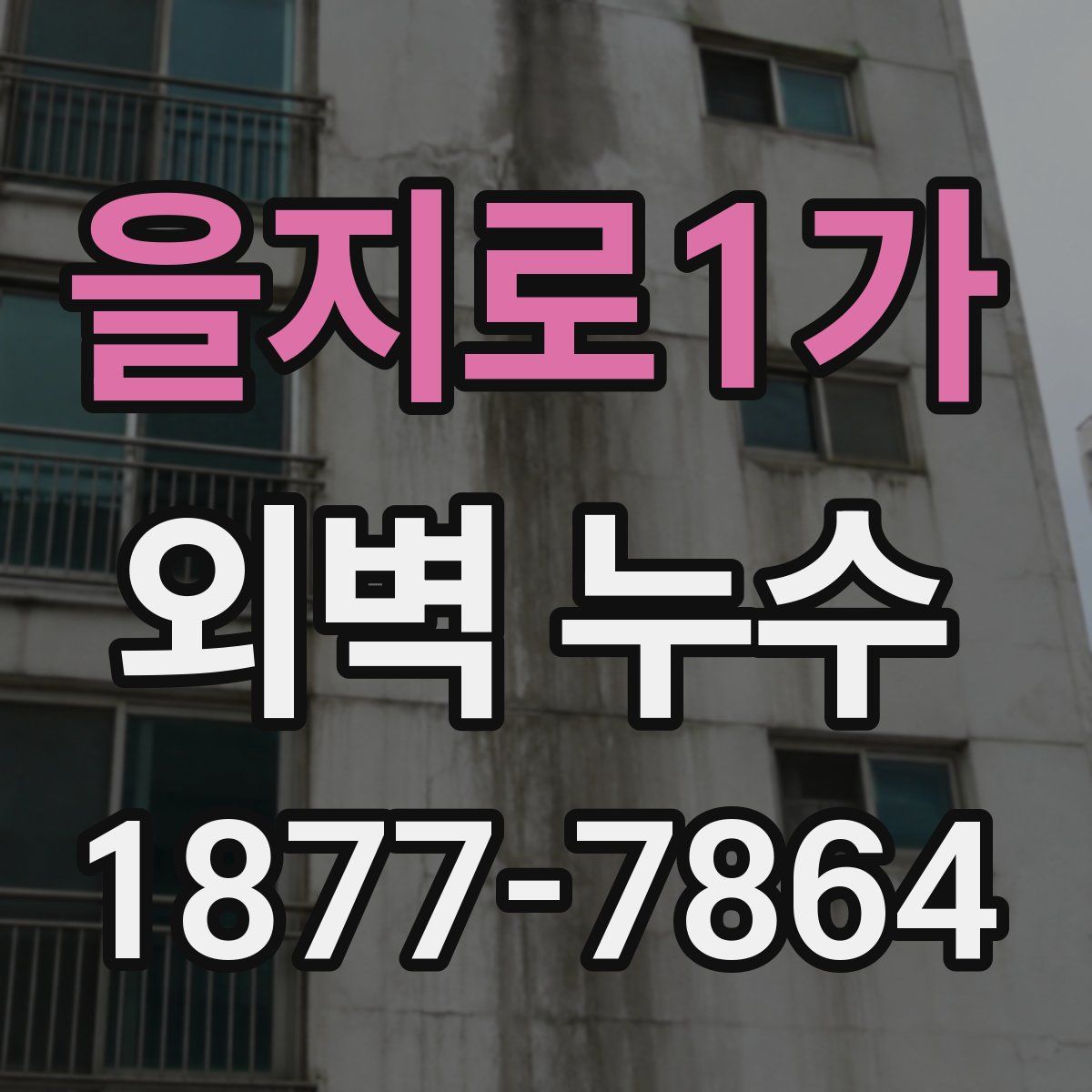 을지로1가 외벽 누수