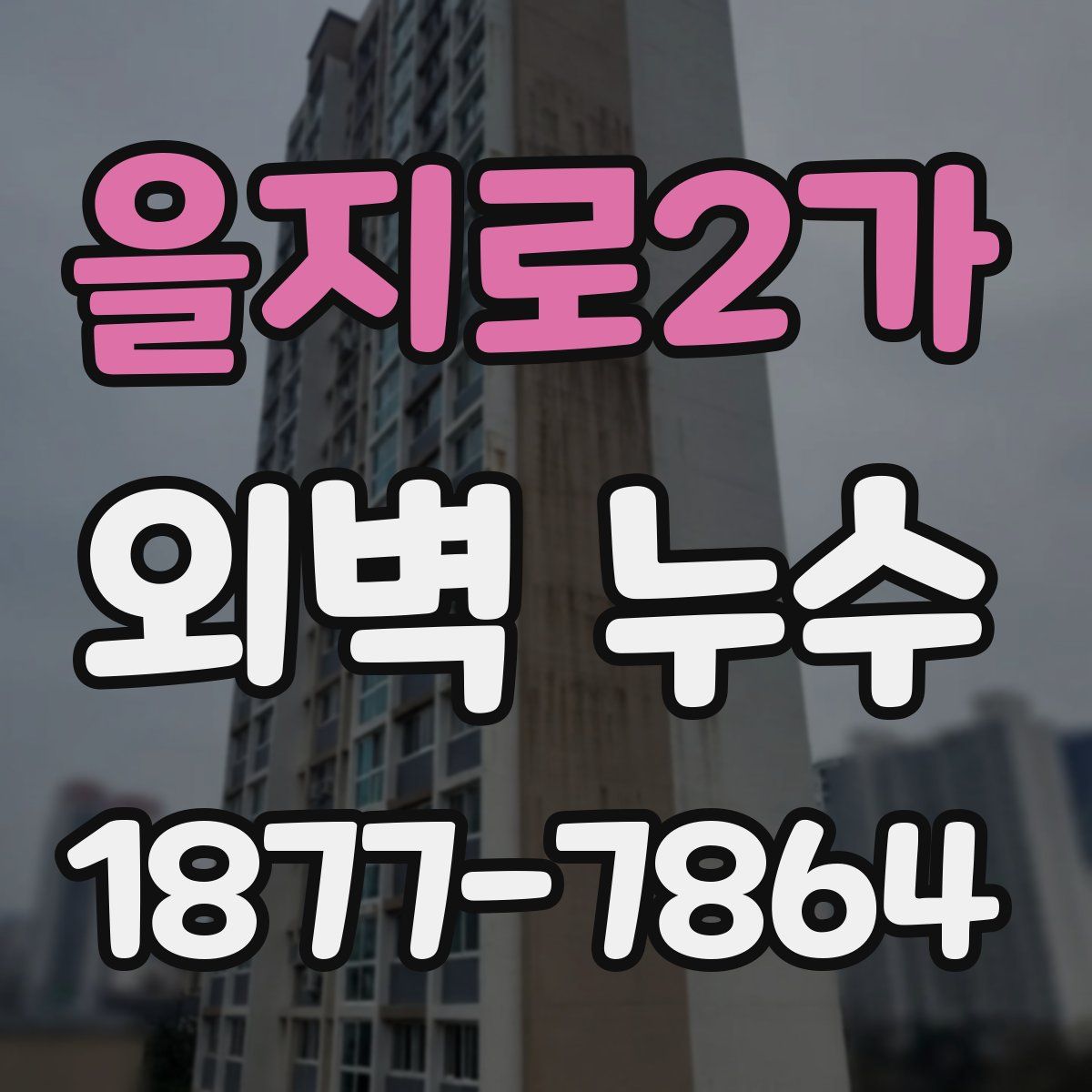 을지로2가 외벽 누수