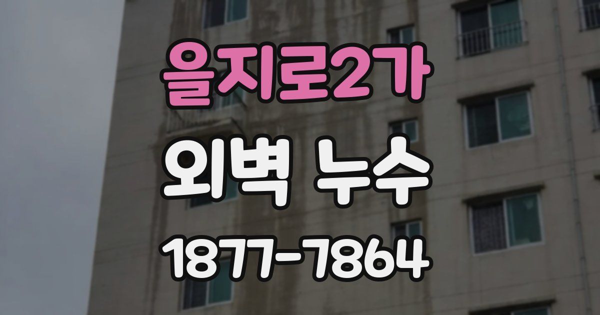 을지로2가 외벽 누수