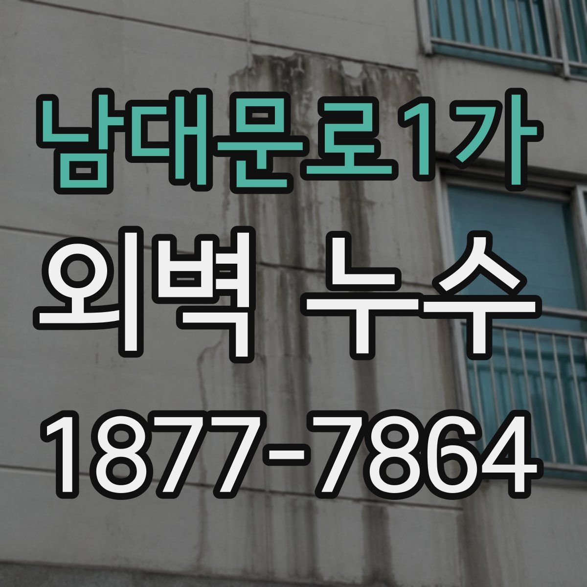 남대문로1가 외벽 누수