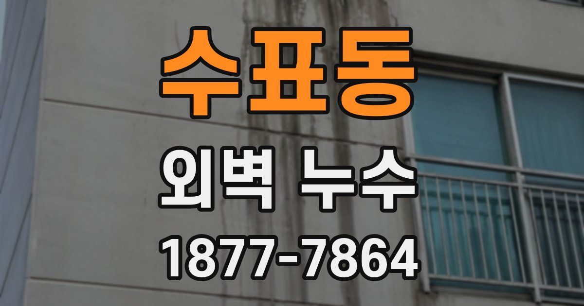 수표동 외벽 누수