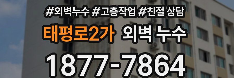 태평로2가 외벽 누수