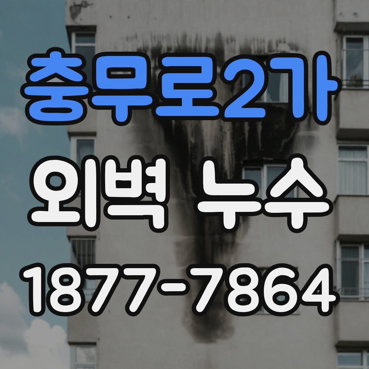 충무로2가 외벽 누수