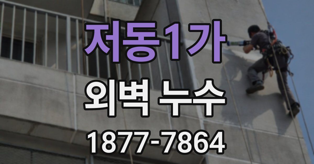 저동1가 외벽 누수