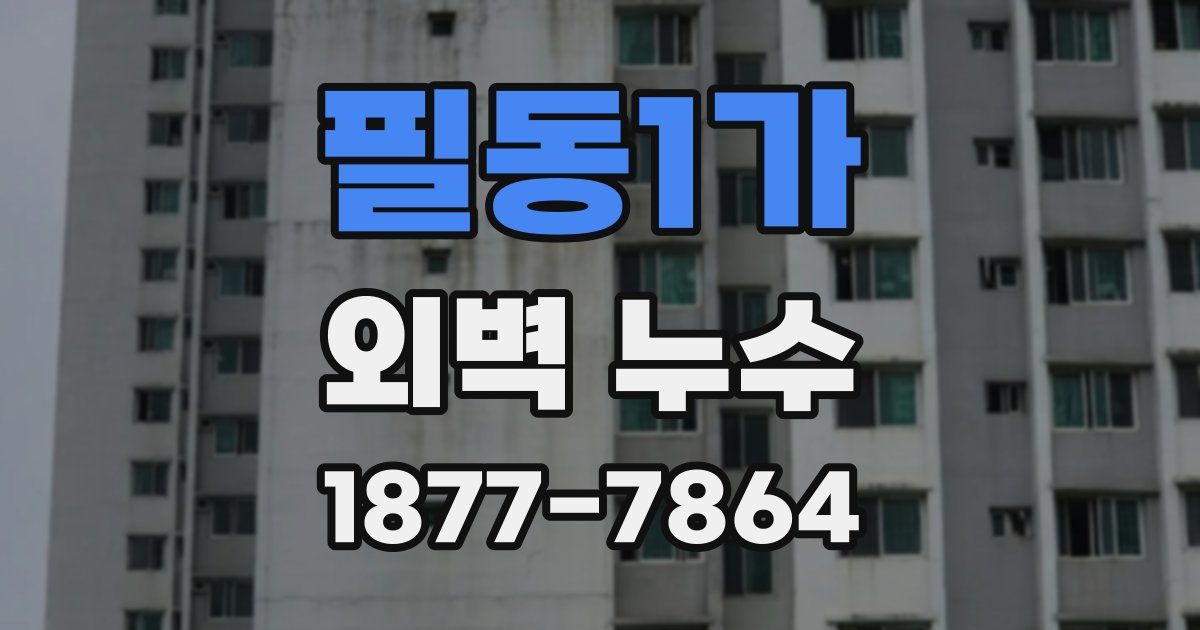필동1가 외벽 누수