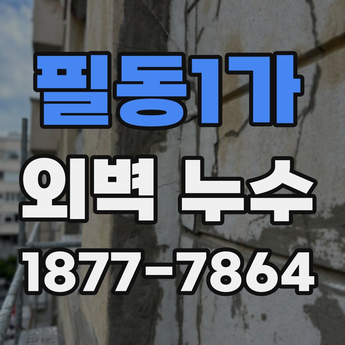 필동1가 외벽 누수