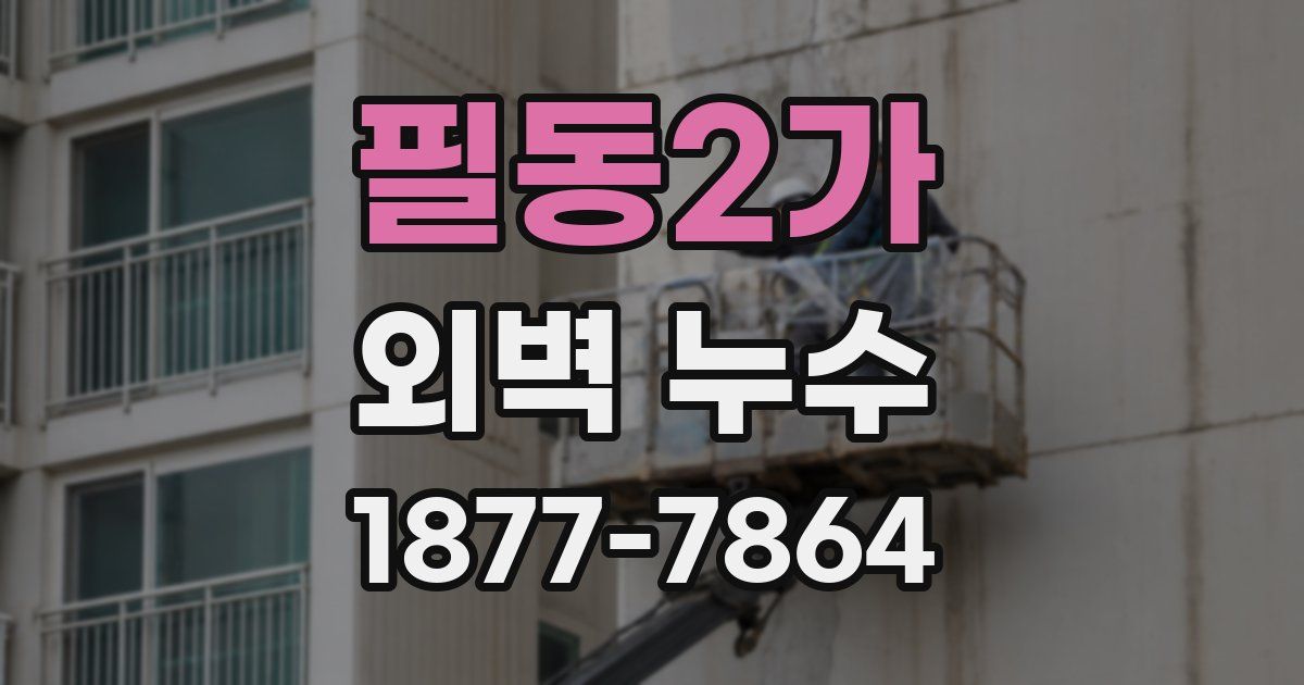 필동2가 외벽 누수